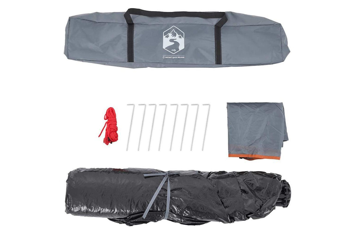 Vidaxl Camping Tent Dome 3-person Grey And Orange Quick Release-10