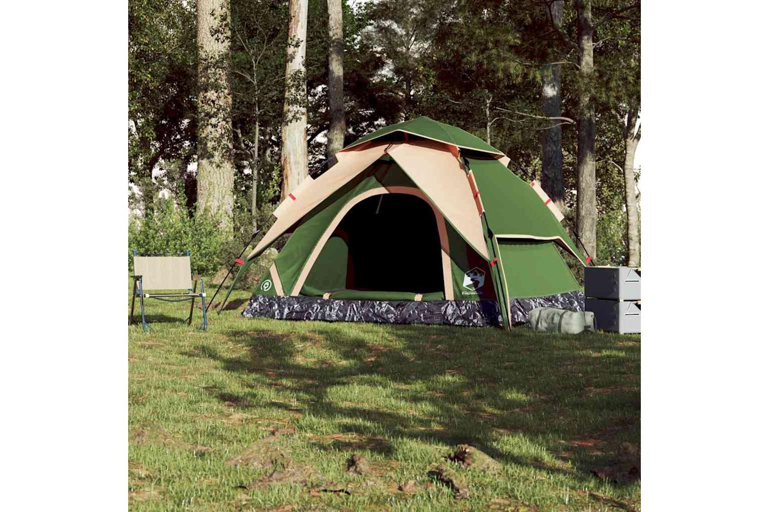 Vidaxl Camping Tent Dome 5-person Green Quick Release-3