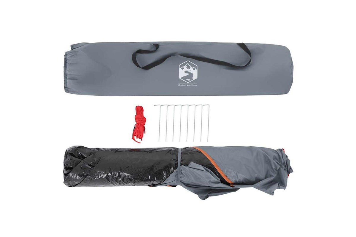 Vidaxl Camping Tent Dome 5-person Grey And Orange Quick Release-9