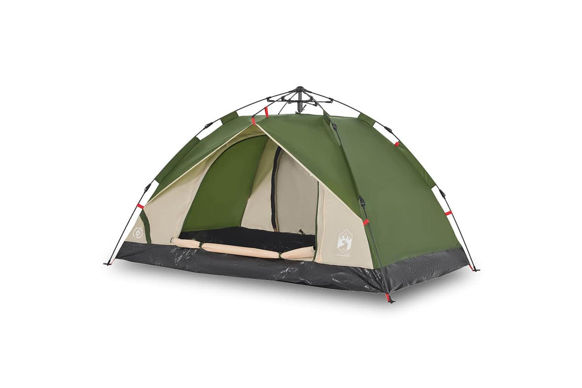 Vidaxl Camping Tent Dome 3-person Green Quick Release