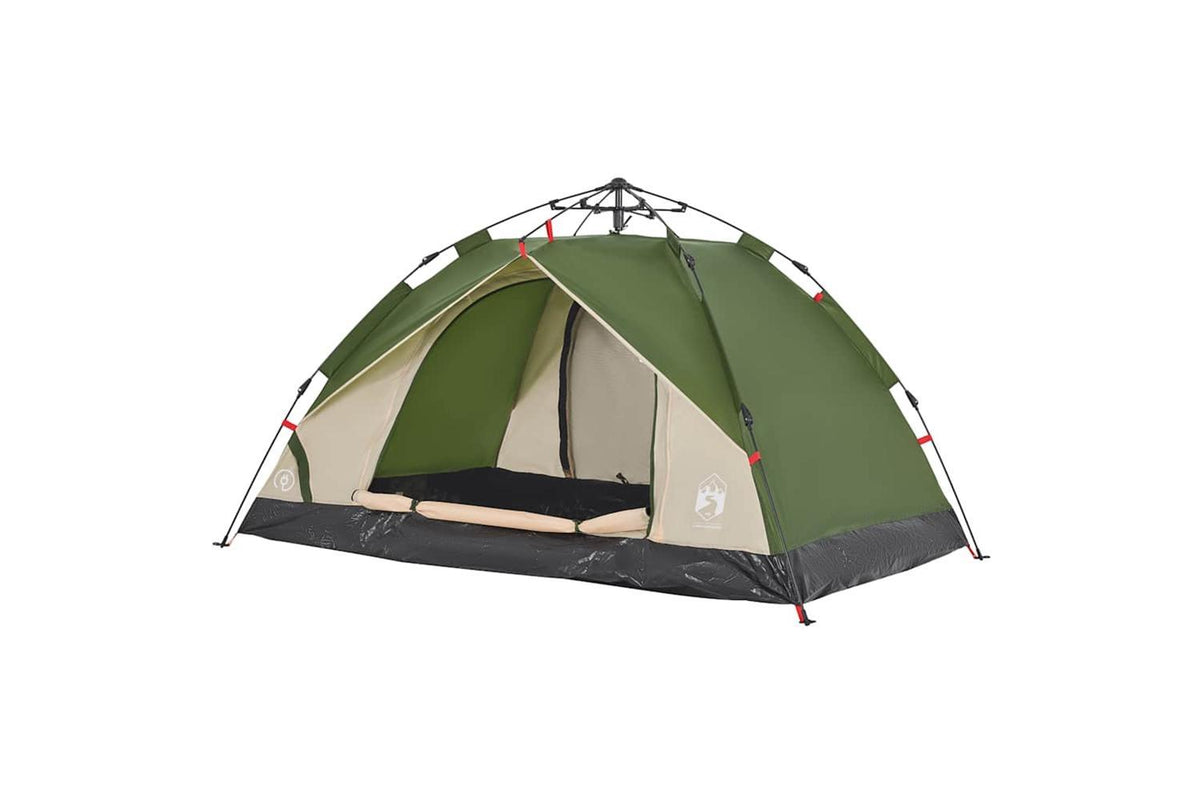 Vidaxl Camping Tent Dome 3-person Green Quick Release-4