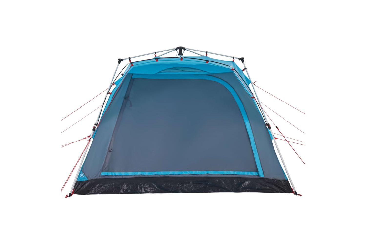 Vidaxl Camping Tent Cabin 4-person Blue Quick Release-5