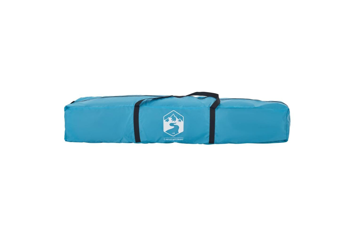 Vidaxl Camping Tent Cabin 4-person Blue Quick Release-9