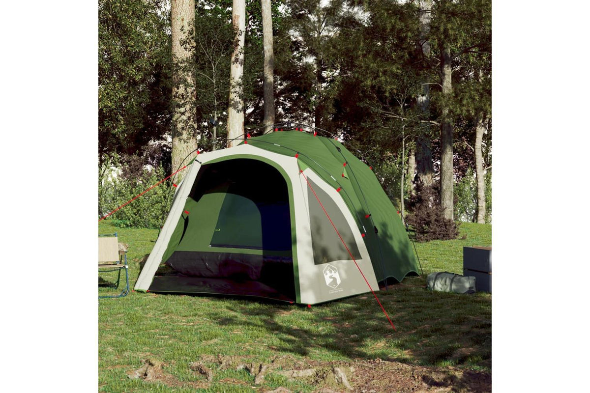 Vidaxl Camping Tent Dome 3-person Green Quick Release-3