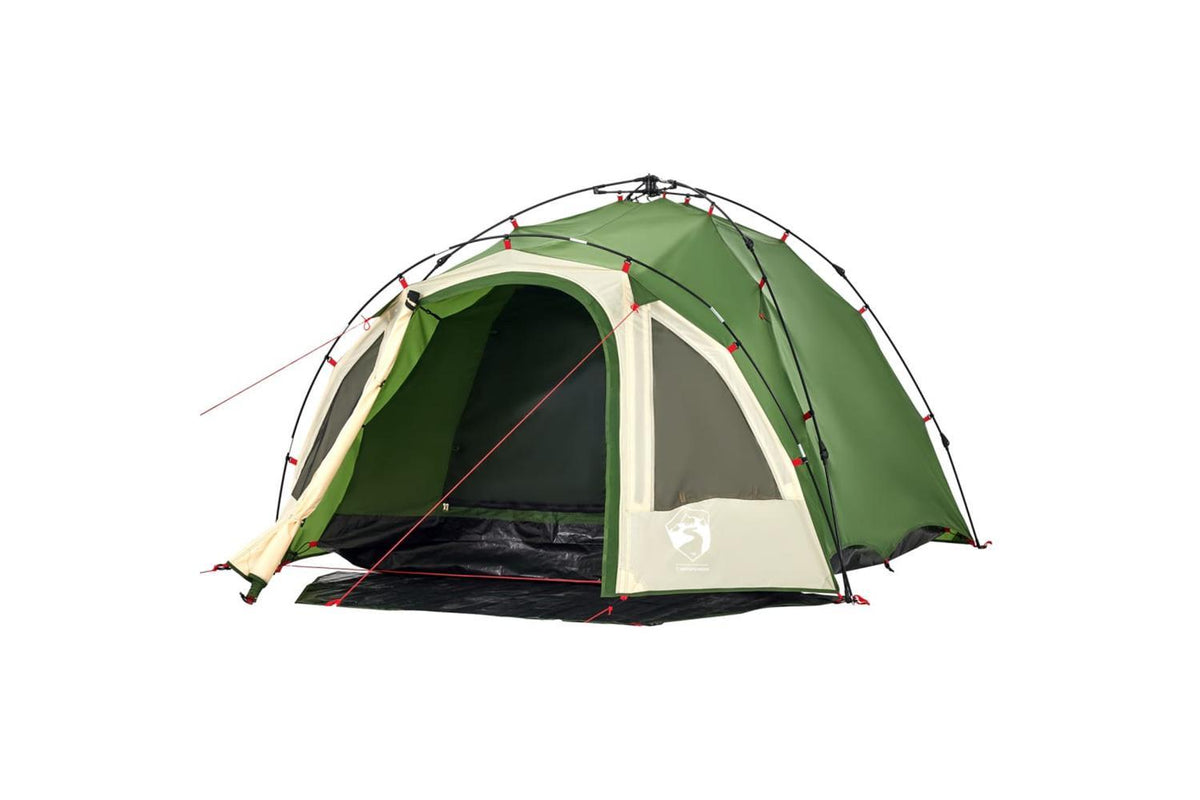Vidaxl Camping Tent Dome 3-person Green Quick Release-4