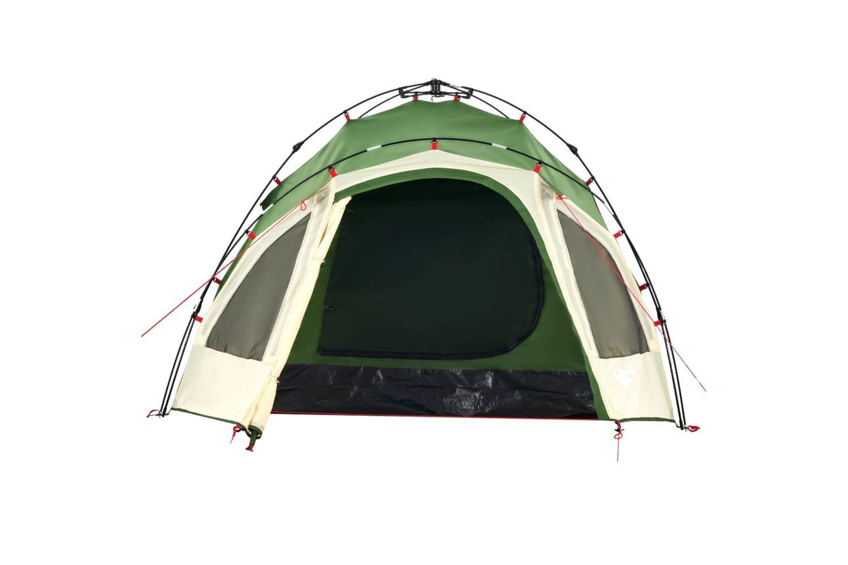 Vidaxl Camping Tent Dome 3-person Green Quick Release-6