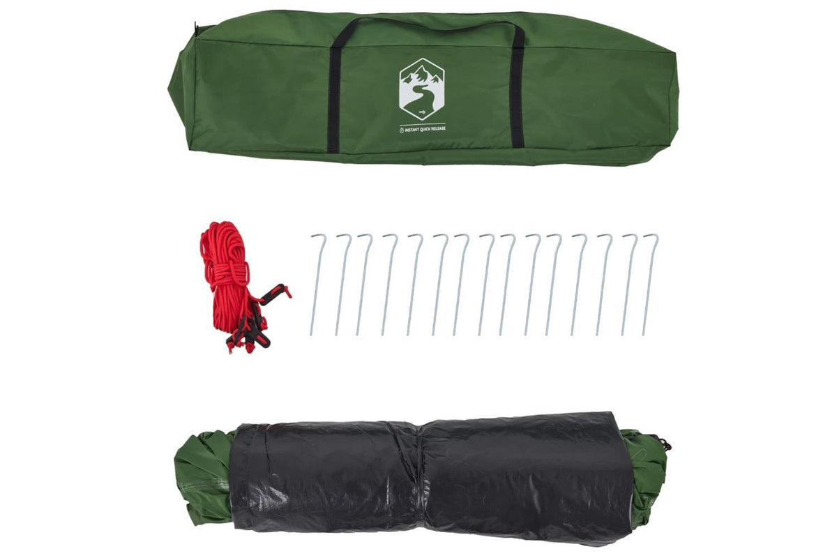 Vidaxl Camping Tent Dome 3-person Green Quick Release-10