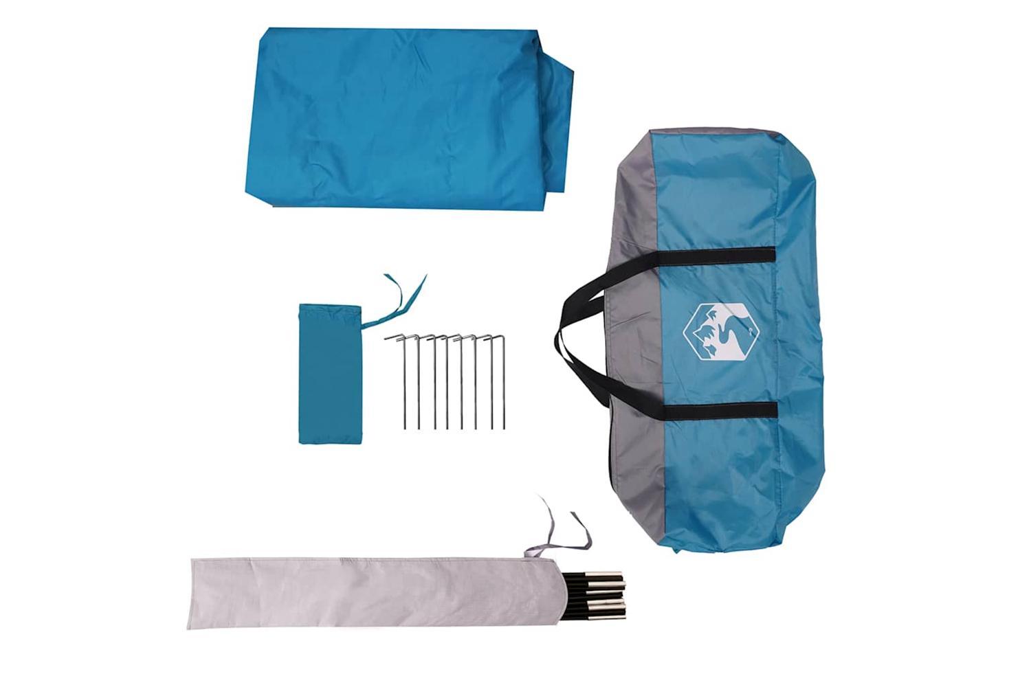 Vidaxl Camping Tarp Blue 430x380x210 Cm Waterproof-8