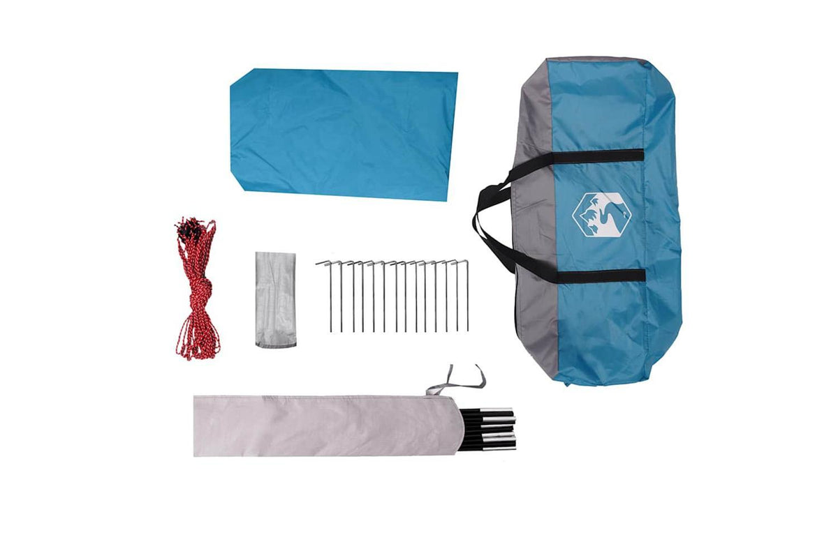 Vidaxl Camping Tarp Blue 460x305x210 Cm Waterproof-7