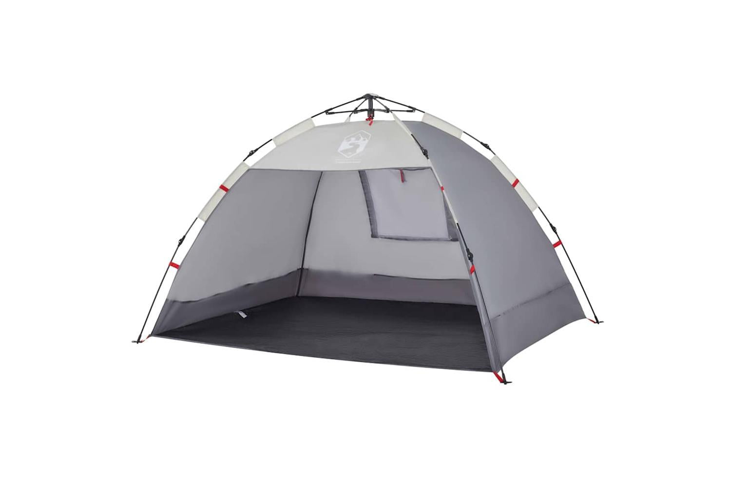 Vidaxl Beach Tent 2-person Grey Quick Release Waterproof-4