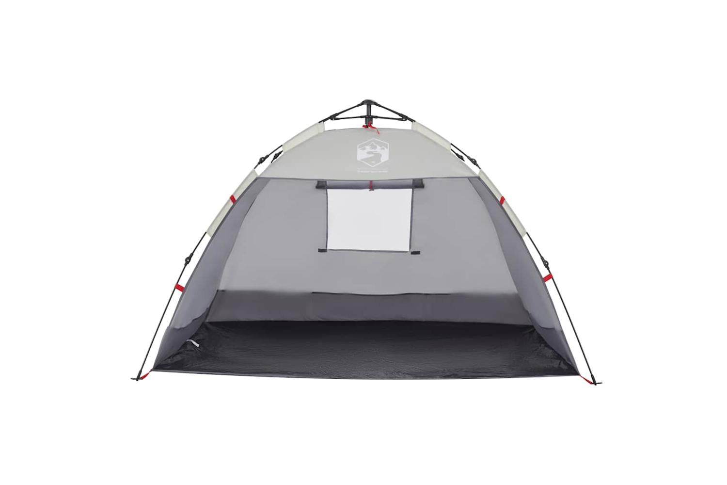 Vidaxl Beach Tent 2-person Grey Quick Release Waterproof-6