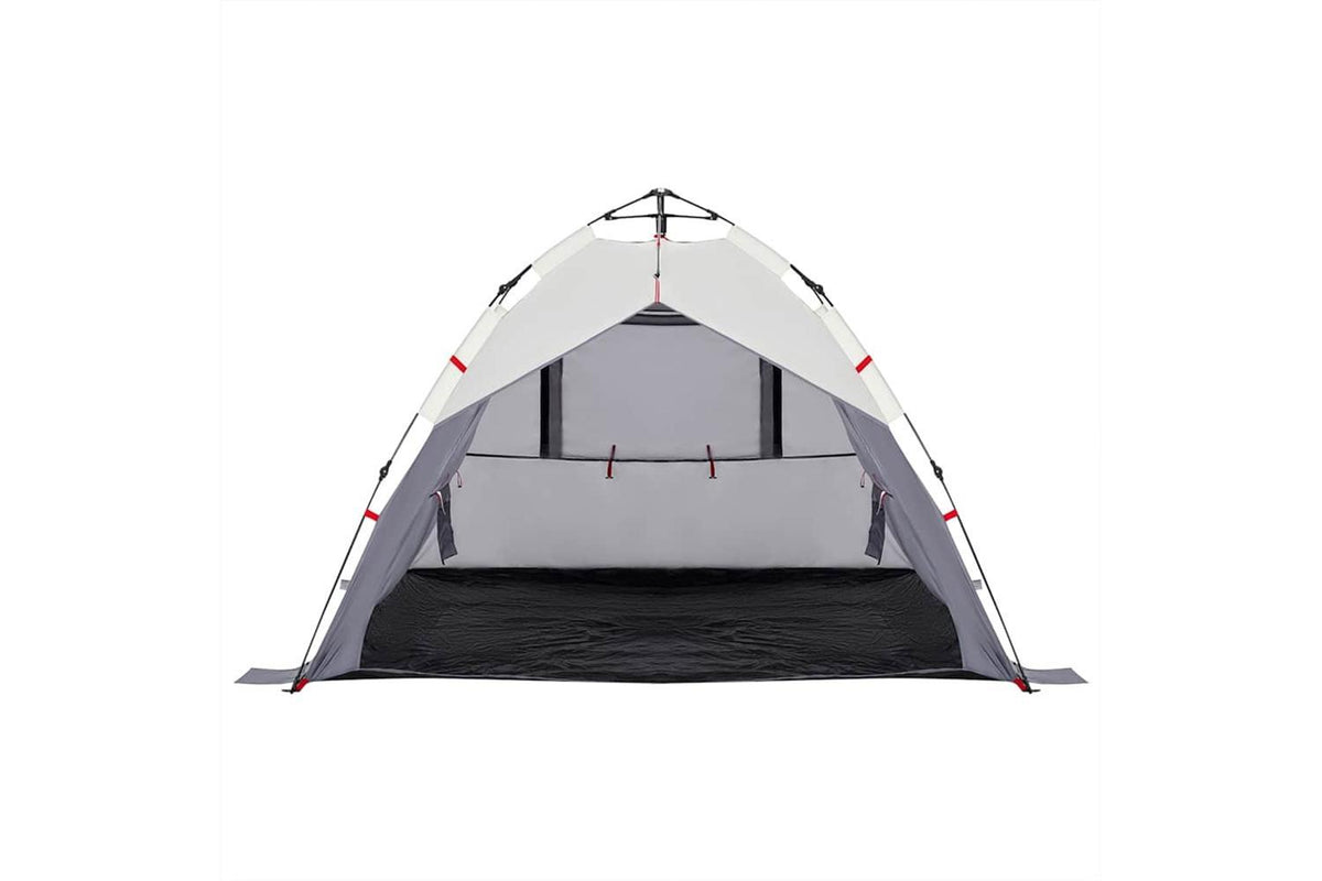 Vidaxl Beach Tent 3-person Grey Quick Release Waterproof-6