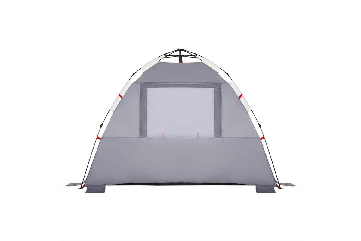 Vidaxl Beach Tent 3-person Grey Quick Release Waterproof-8