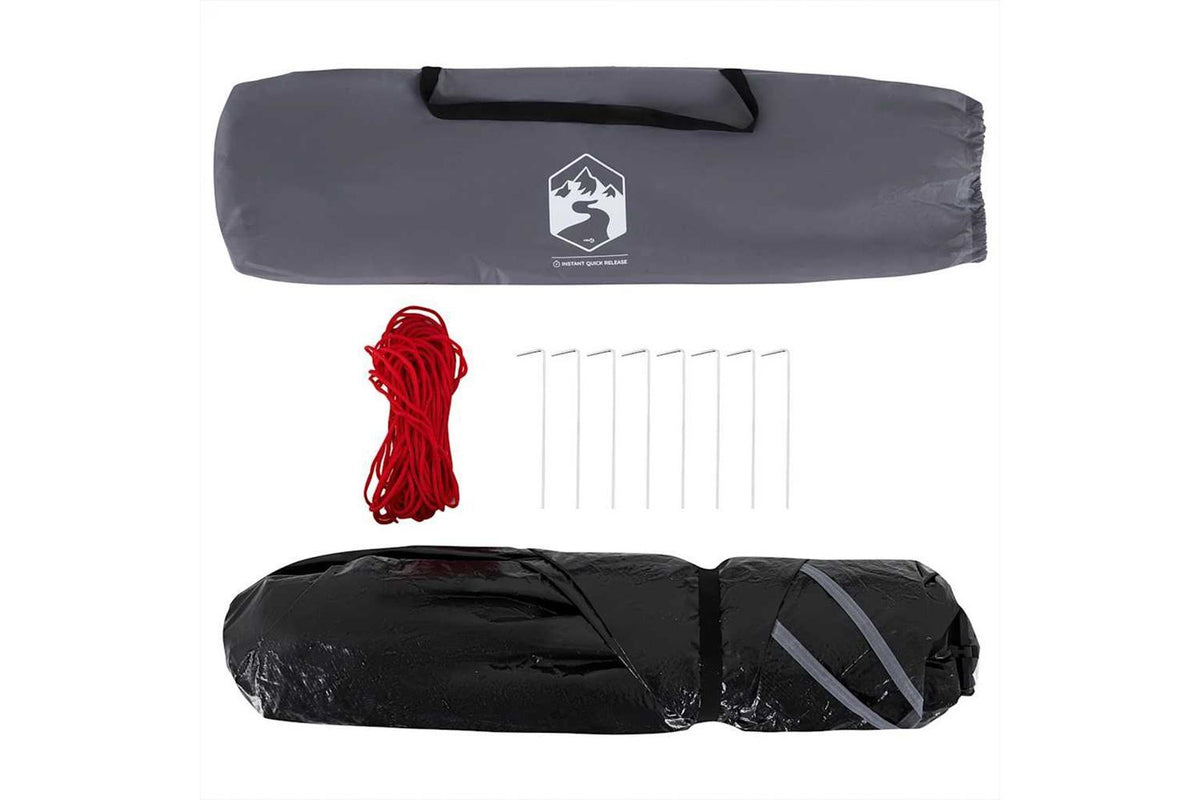 Vidaxl Beach Tent 3-person Grey Quick Release Waterproof-10