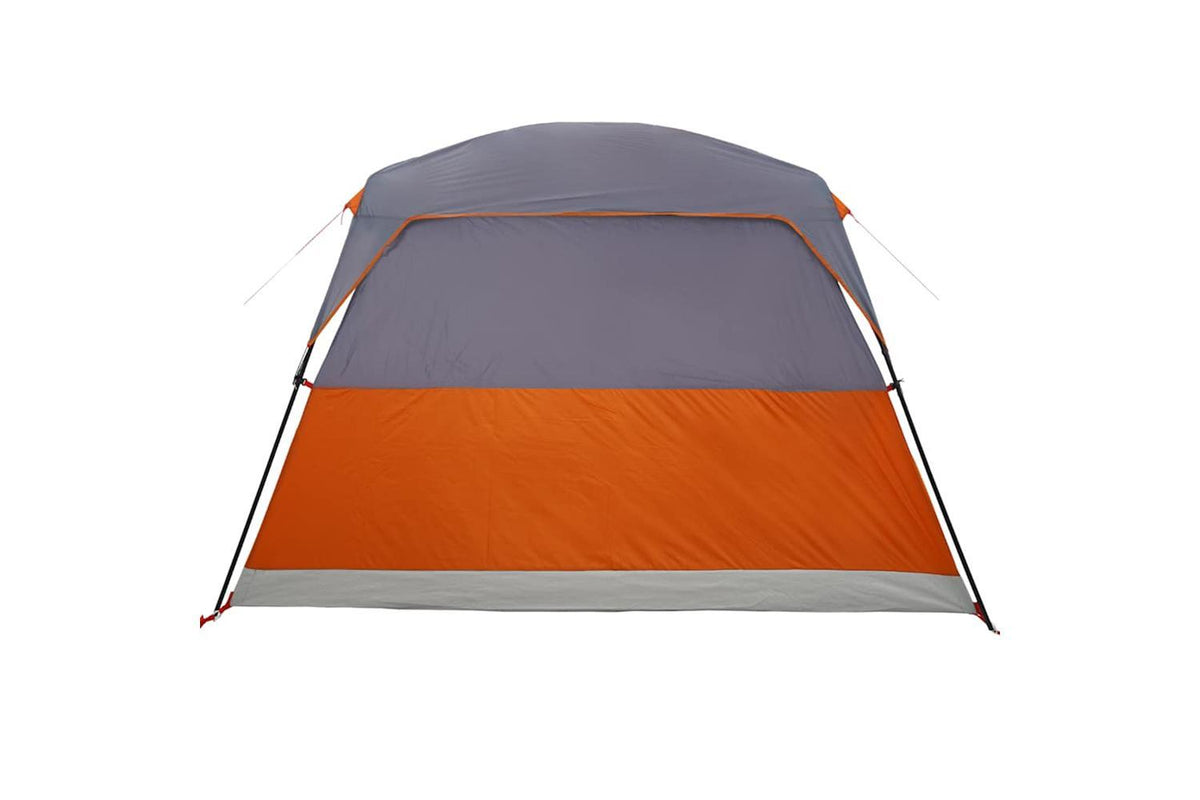 Vidaxl Camping Tent Cabin 4-person Orange Waterproof-9