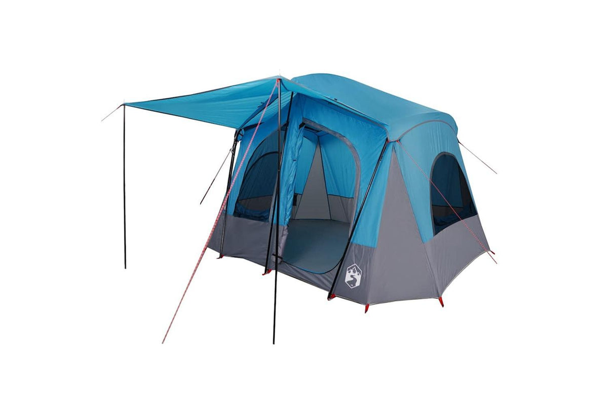 Vidaxl Camping Tent Cabin 5-person Blue Waterproof-3