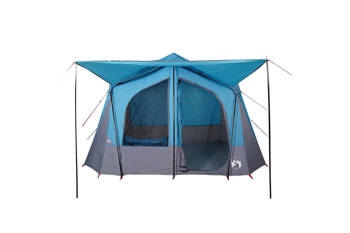 Vidaxl Camping Tent Cabin 5-person Blue Waterproof-5
