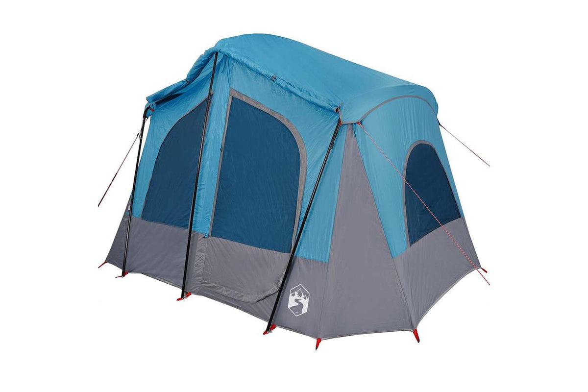 Vidaxl Camping Tent Cabin 5-person Blue Waterproof-6