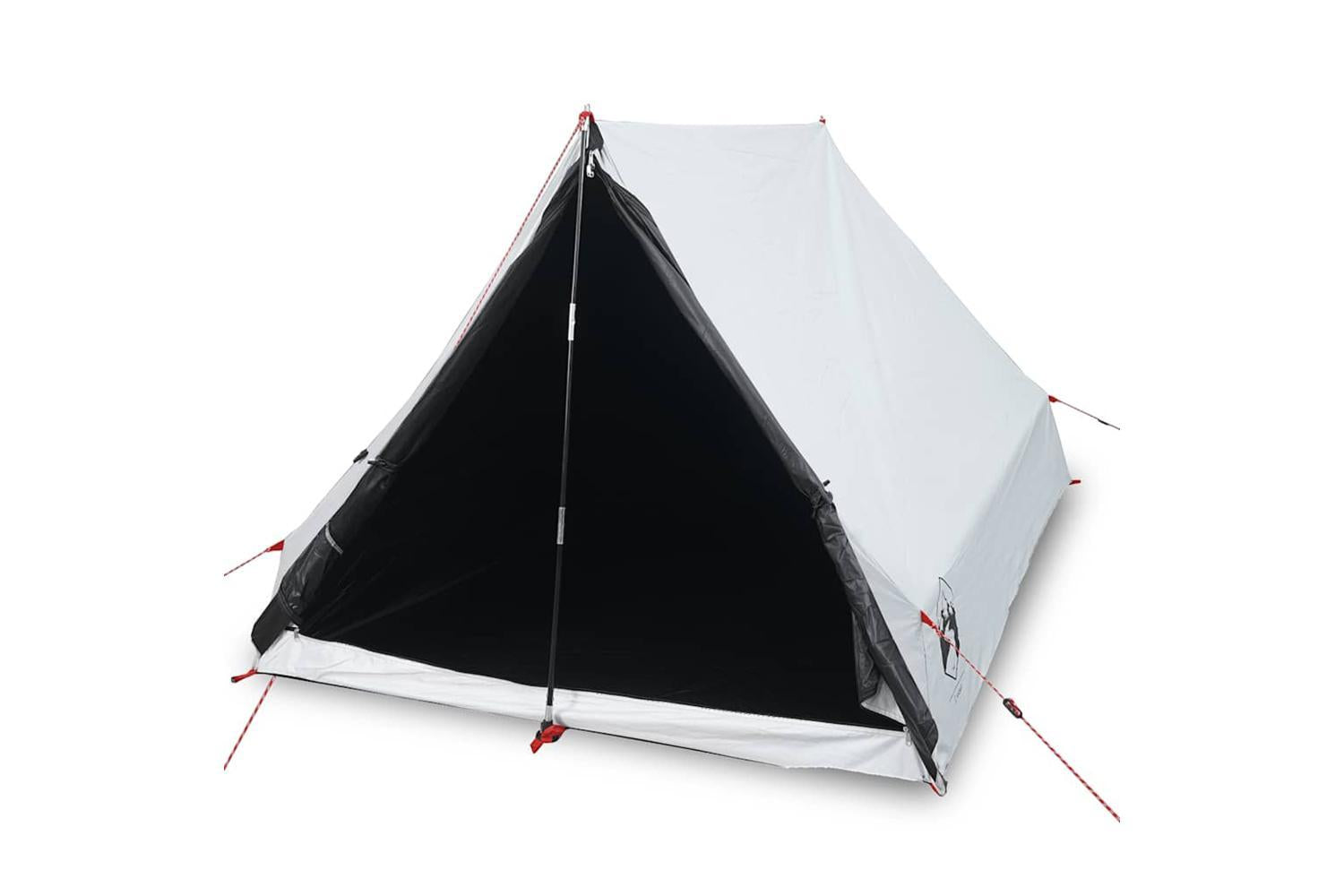 Vidaxl Camping Tent A-frame 2-person White Blackout Fabric Waterproof-2