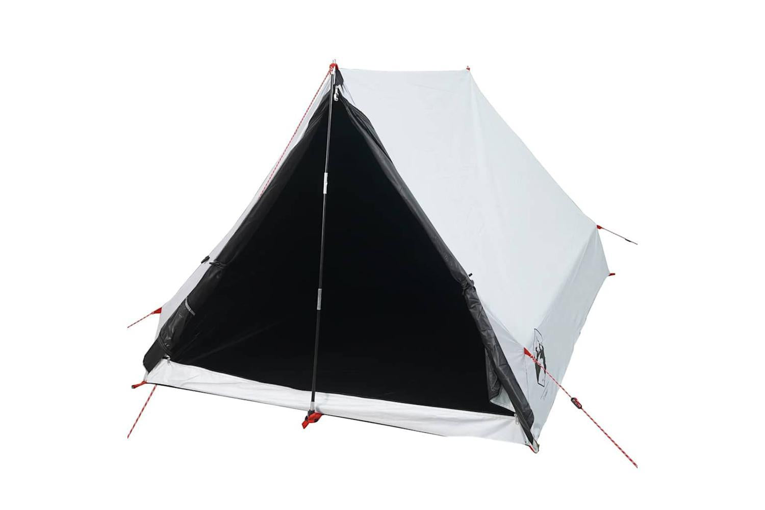 Vidaxl Camping Tent A-frame 2-person White Blackout Fabric Waterproof-3