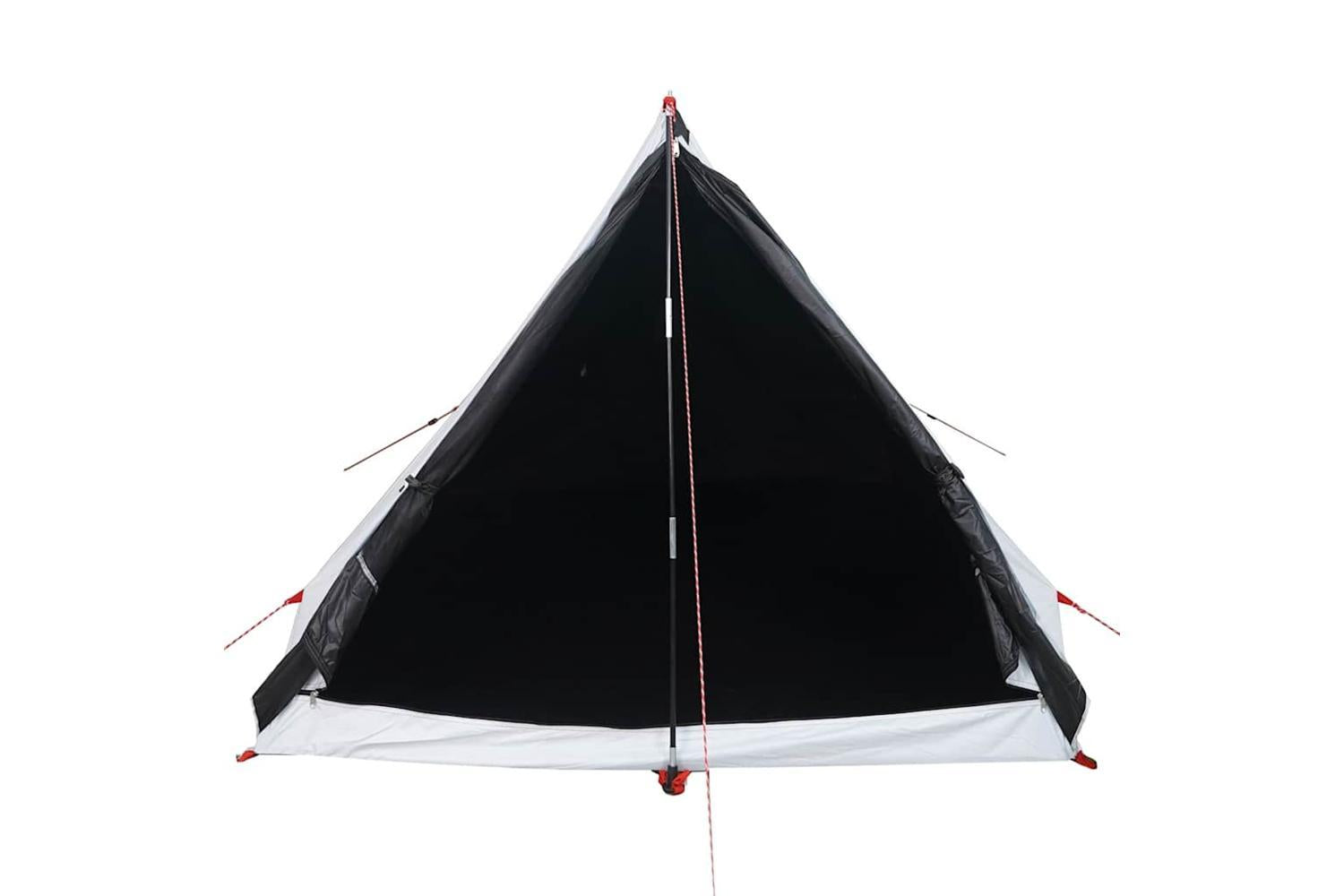 Vidaxl Camping Tent A-frame 2-person White Blackout Fabric Waterproof-5