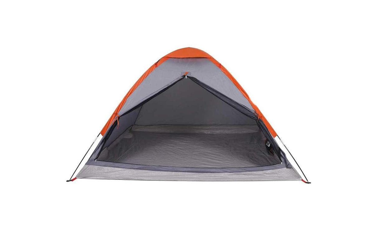 Vidaxl Camping Tent Dome 4-person Grey And Orange Waterproof-5