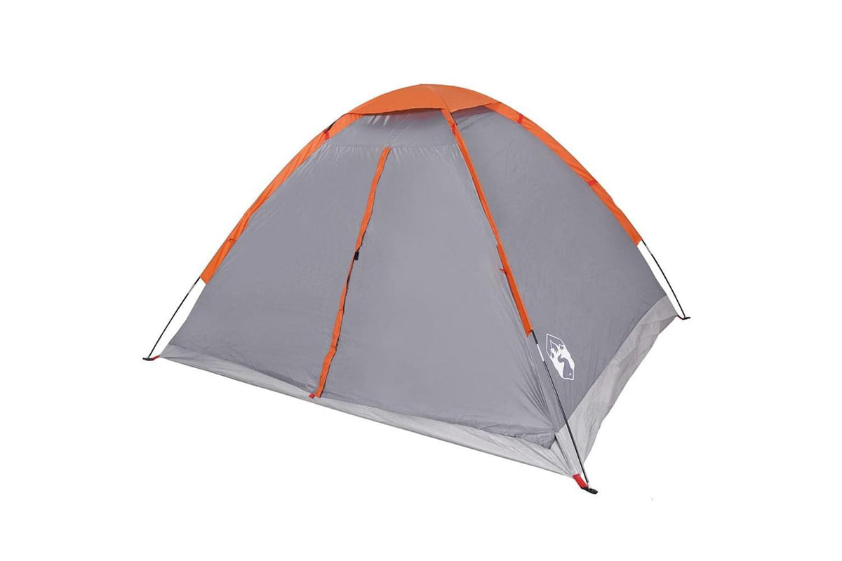 Vidaxl Camping Tent Dome 4-person Grey And Orange Waterproof-6
