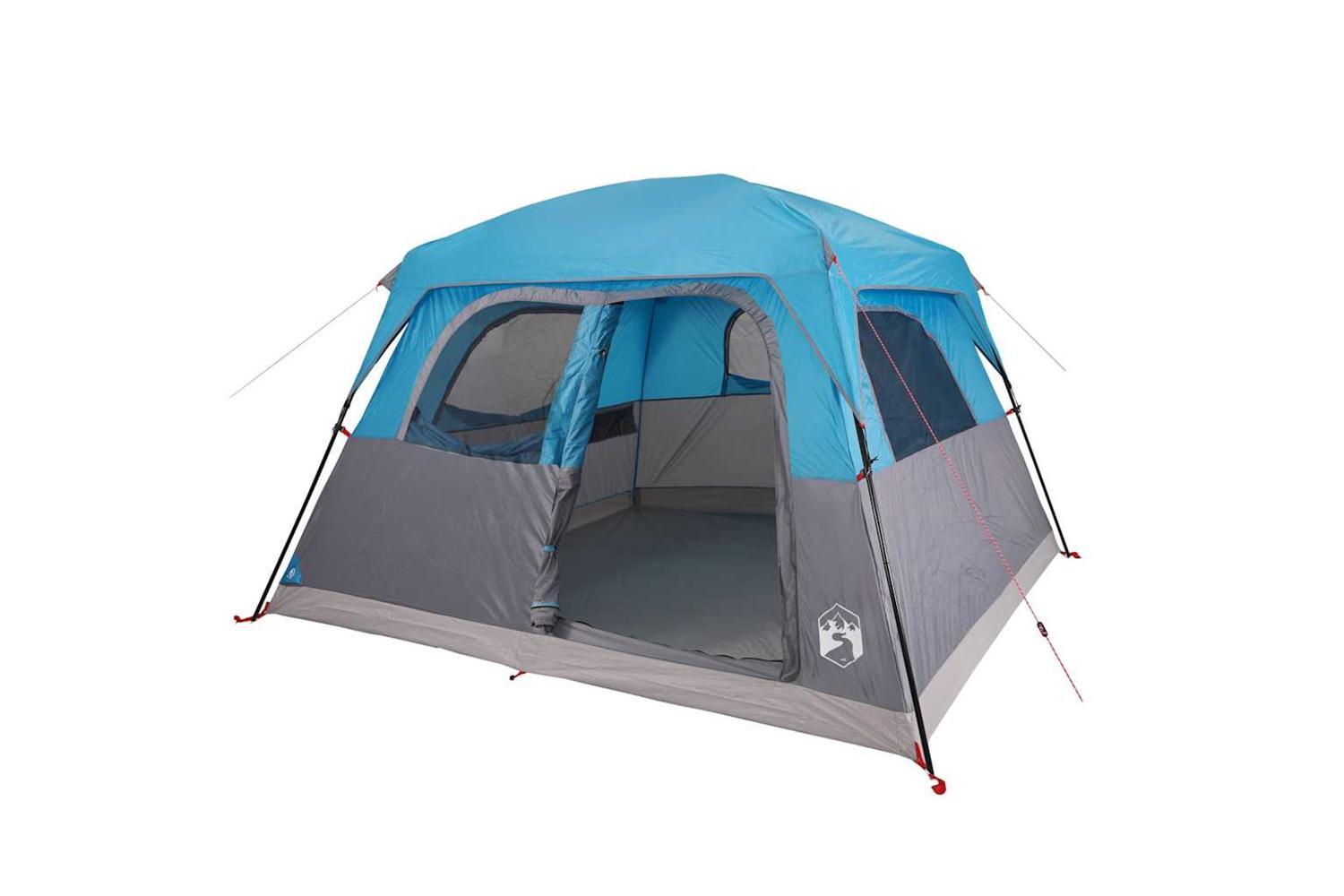 Vidaxl Family Tent Cabin 6-person Blue Waterproof-5