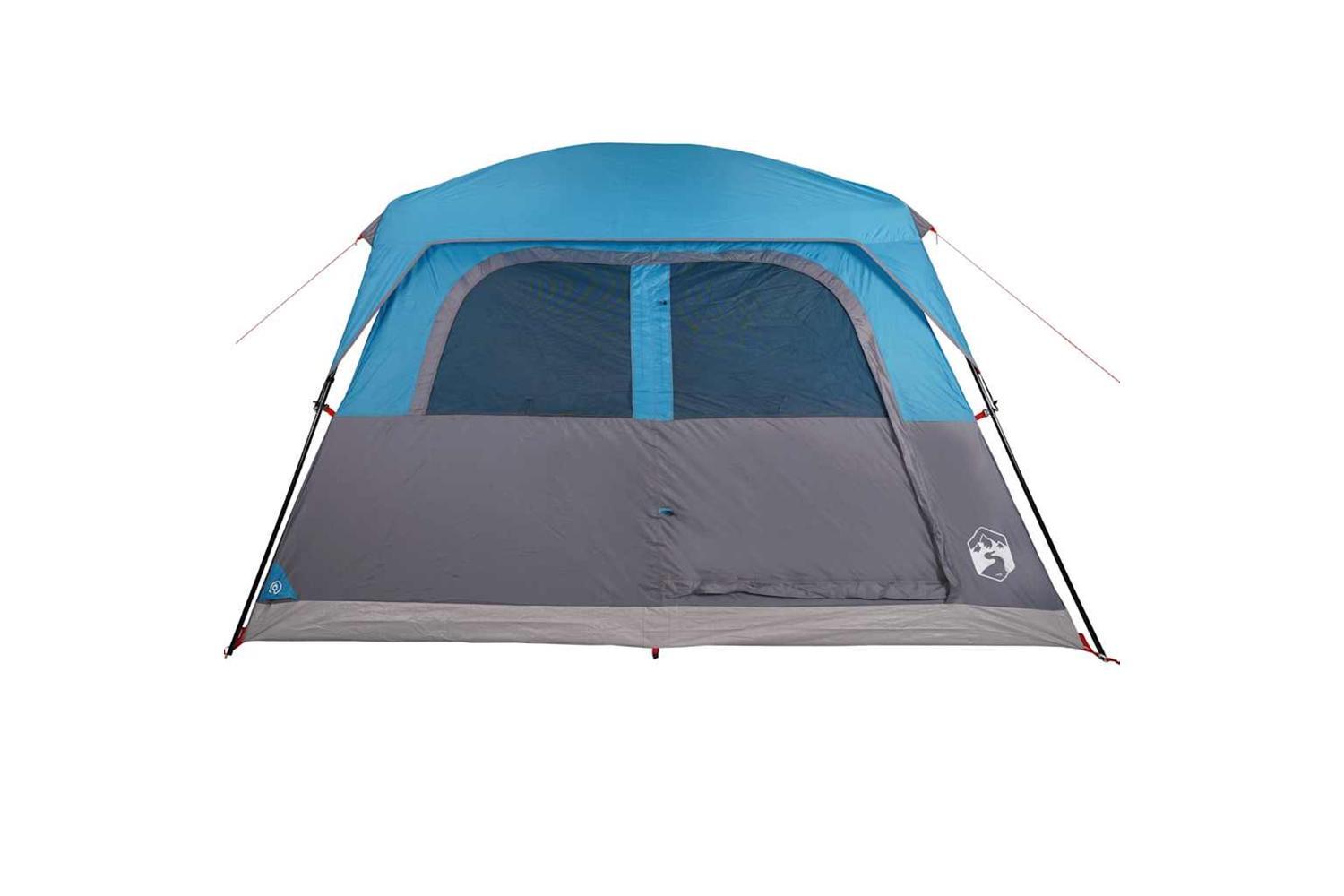 Vidaxl Family Tent Cabin 6-person Blue Waterproof-6