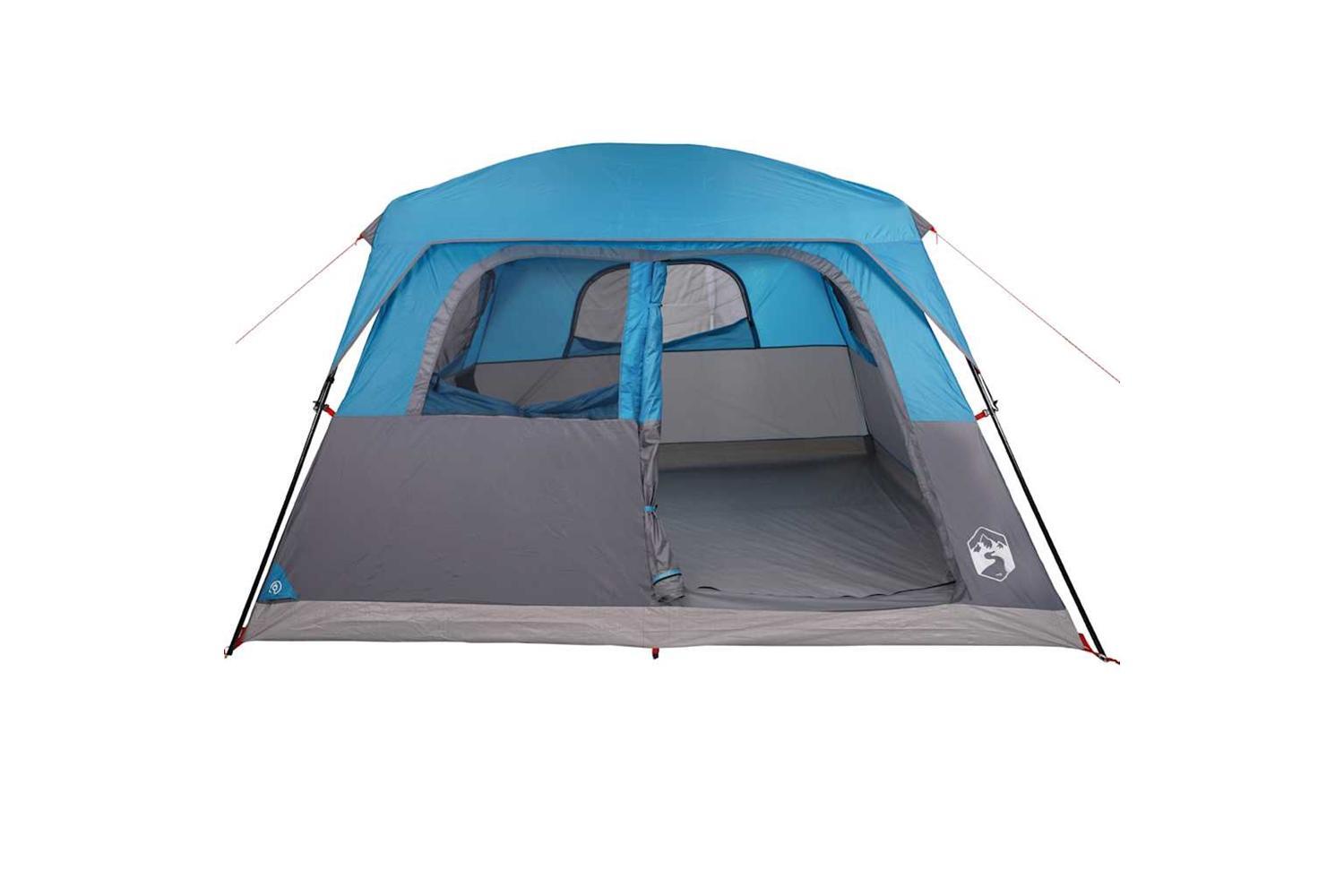 Vidaxl Family Tent Cabin 6-person Blue Waterproof-7