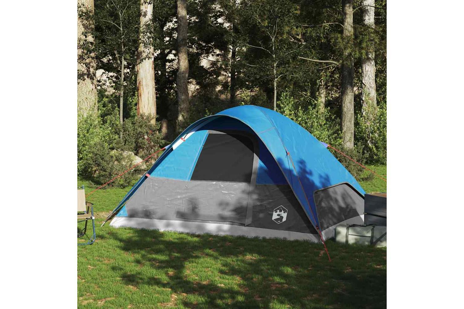 Vidaxl Family Tent Dome 6-person Blue Waterproof-3