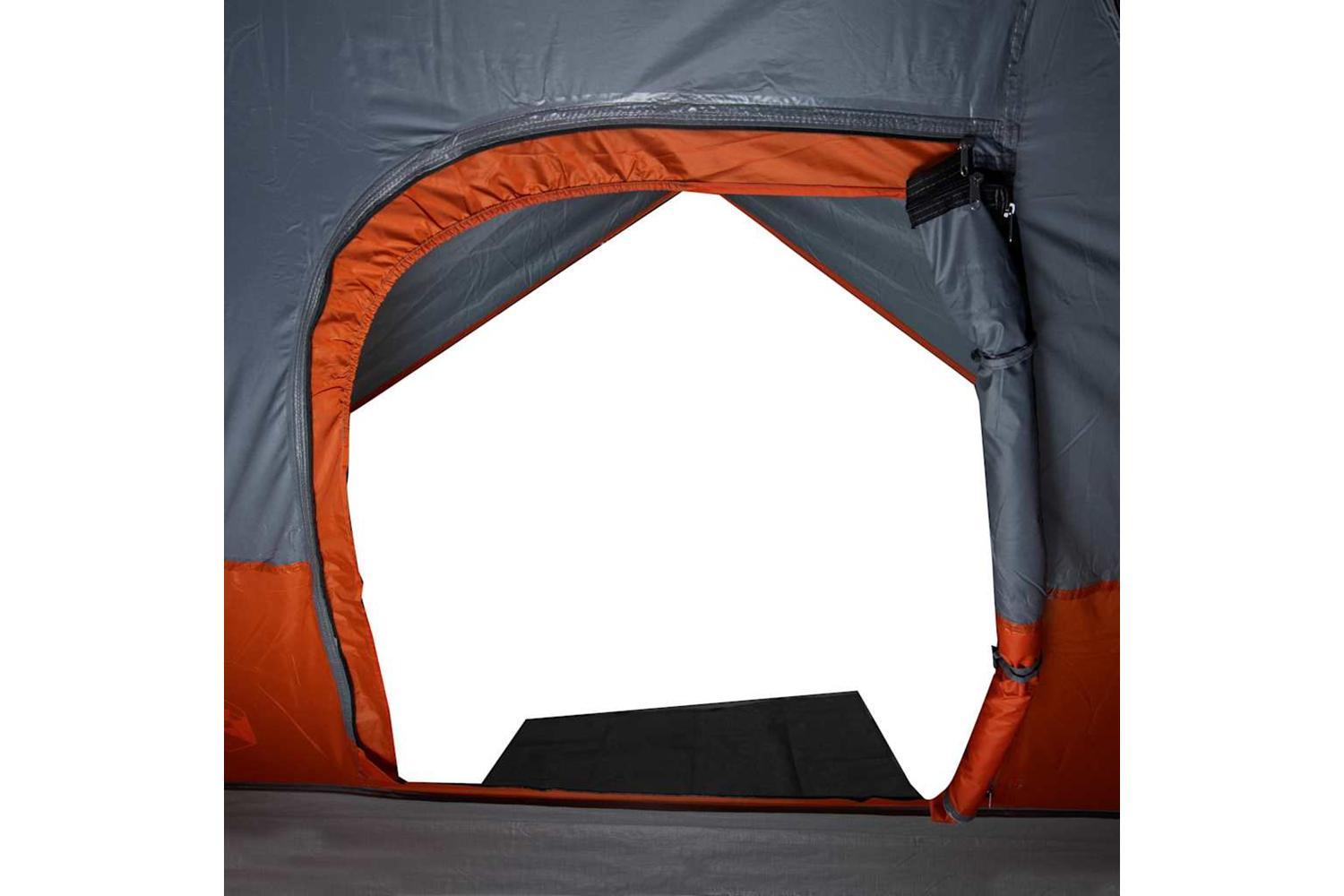 Vidaxl Family Tent Dome 6-person Orange Waterproof-10