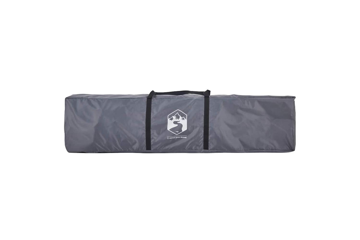 Vidaxl Family Tent Dome 10-person Grey And Orange Quick Release-9