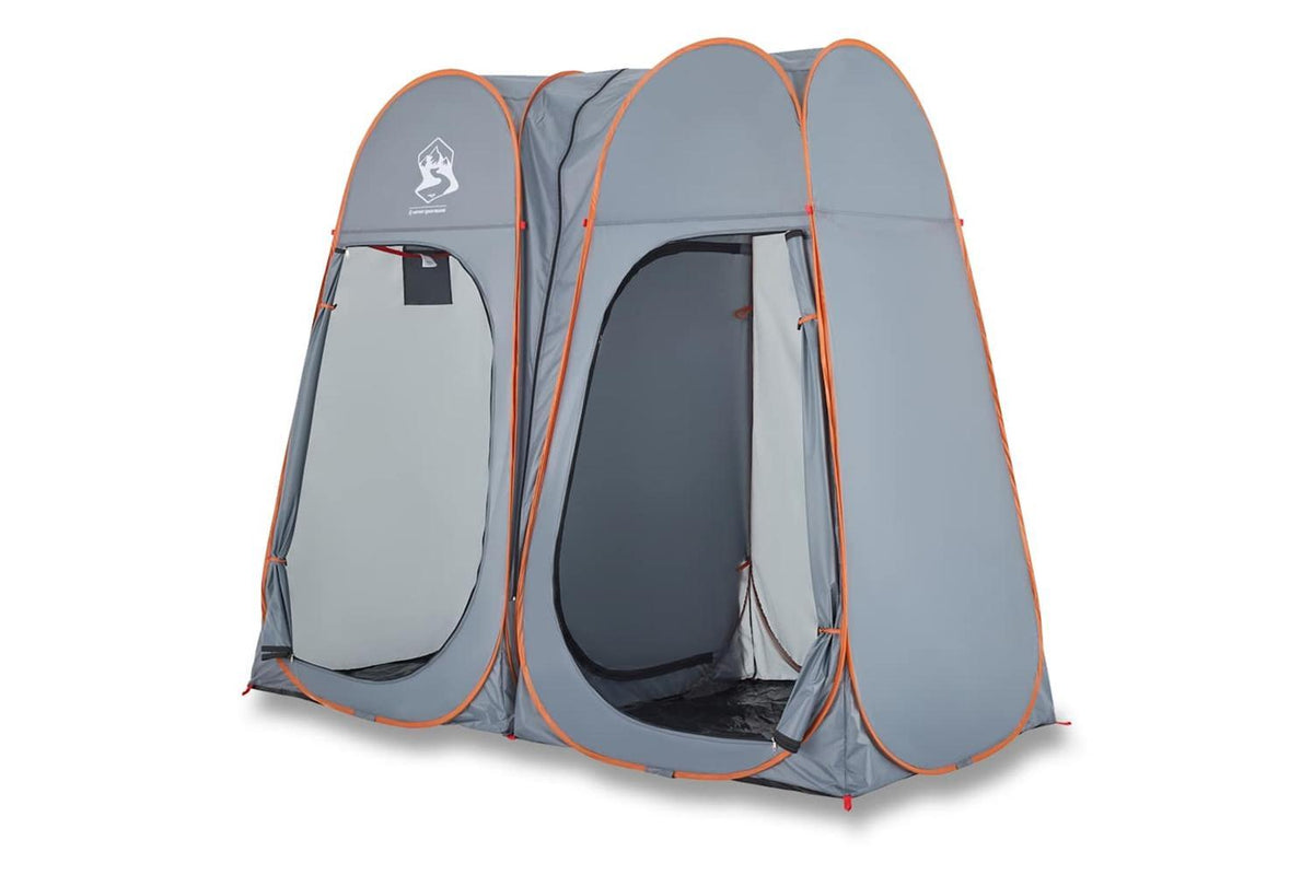 Vidaxl Privacy Tent Grey And Orange Pop-up Waterproof-2