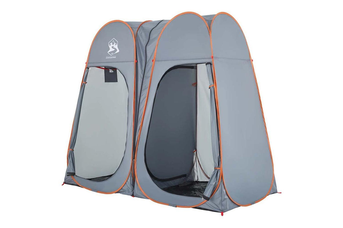 Vidaxl Privacy Tent Grey And Orange Pop-up Waterproof-3