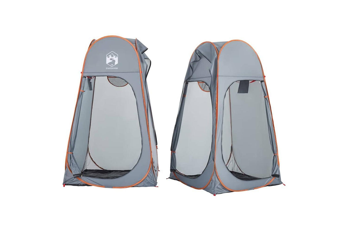 Vidaxl Privacy Tent Grey And Orange Pop-up Waterproof-5