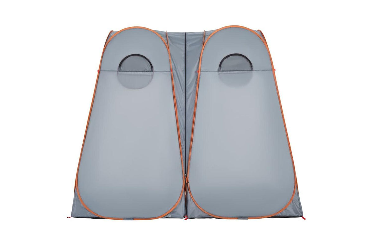 Vidaxl Privacy Tent Grey And Orange Pop-up Waterproof-6