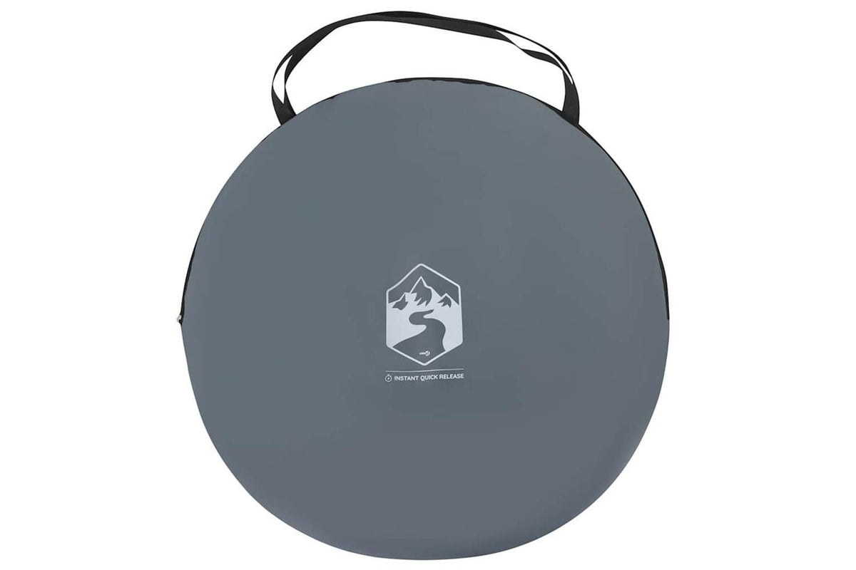 Vidaxl Privacy Tent Grey And Orange Pop-up Waterproof-7