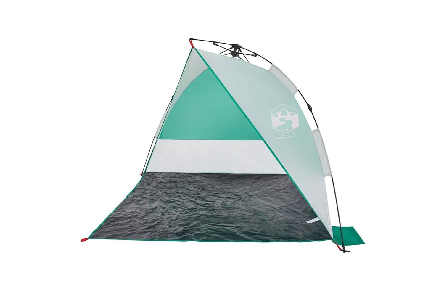 Vidaxl Beach Tent Sea Green Quick Release Waterproof-5