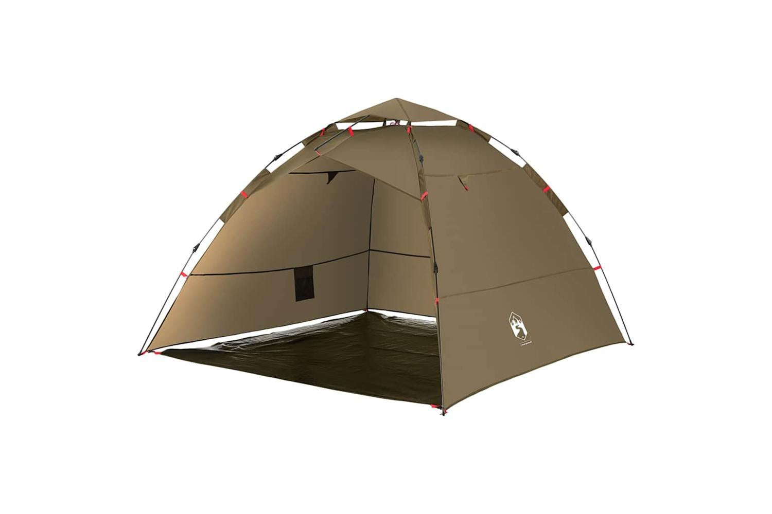Vidaxl Fishing Tent 4-person Olive Green Quick Release-2