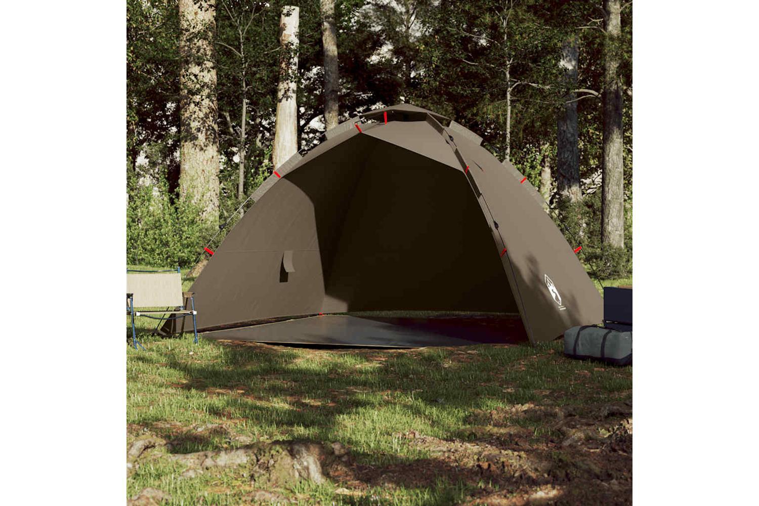 Vidaxl Fishing Tent 4-person Olive Green Quick Release-3