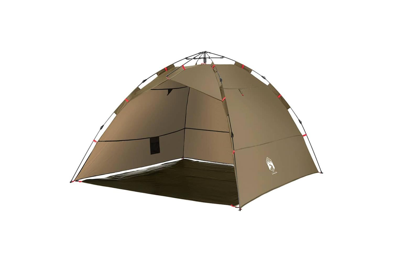 Vidaxl Fishing Tent 4-person Olive Green Quick Release-4