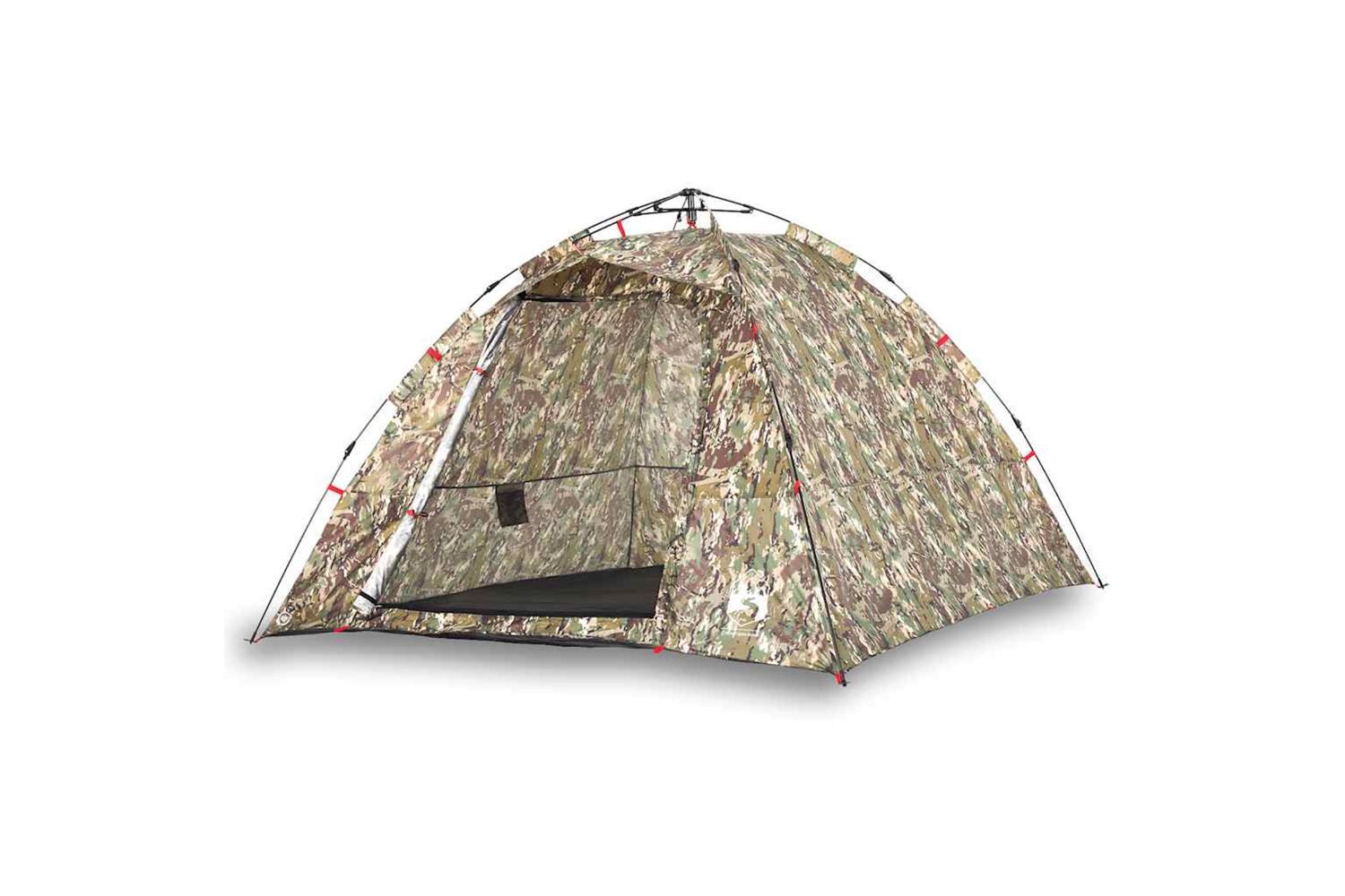 Vidaxl Fishing Tent 4-person Camouflage Quick Release-2