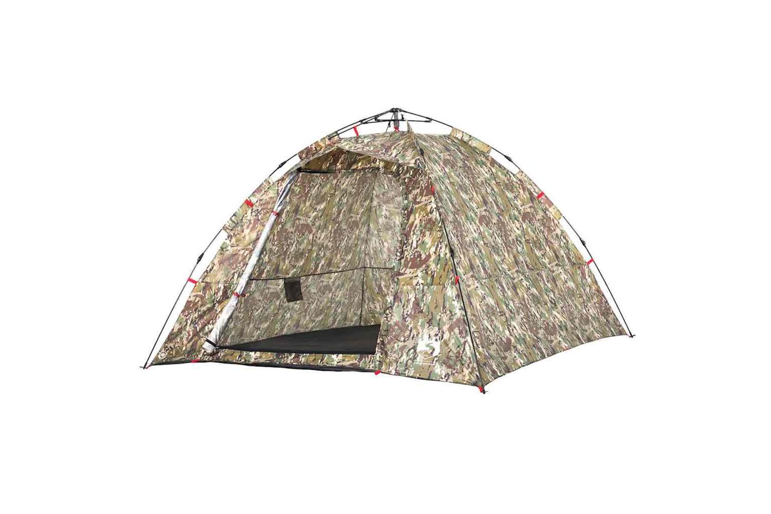 Vidaxl Fishing Tent 4-person Camouflage Quick Release-4
