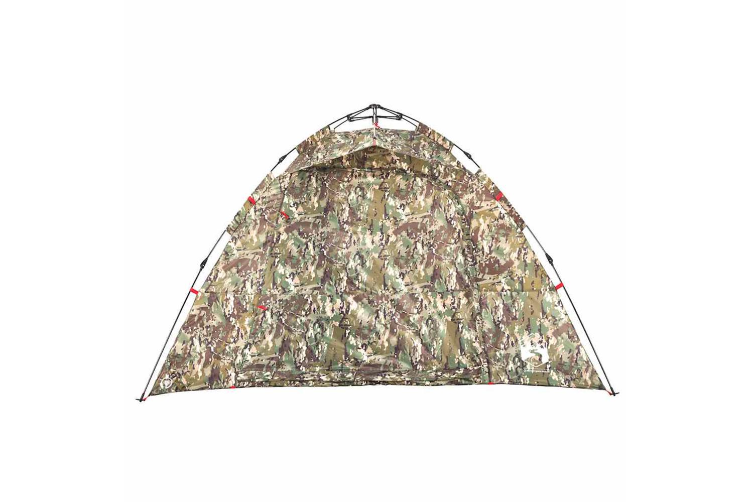 Vidaxl Fishing Tent 4-person Camouflage Quick Release-5