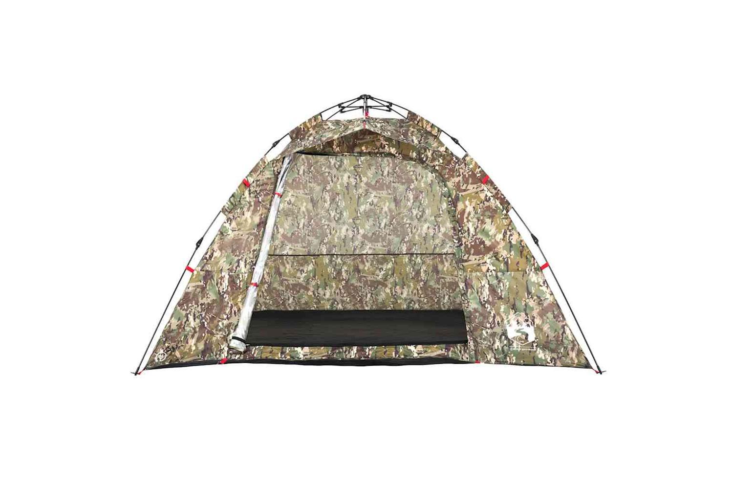 Vidaxl Fishing Tent 4-person Camouflage Quick Release-6