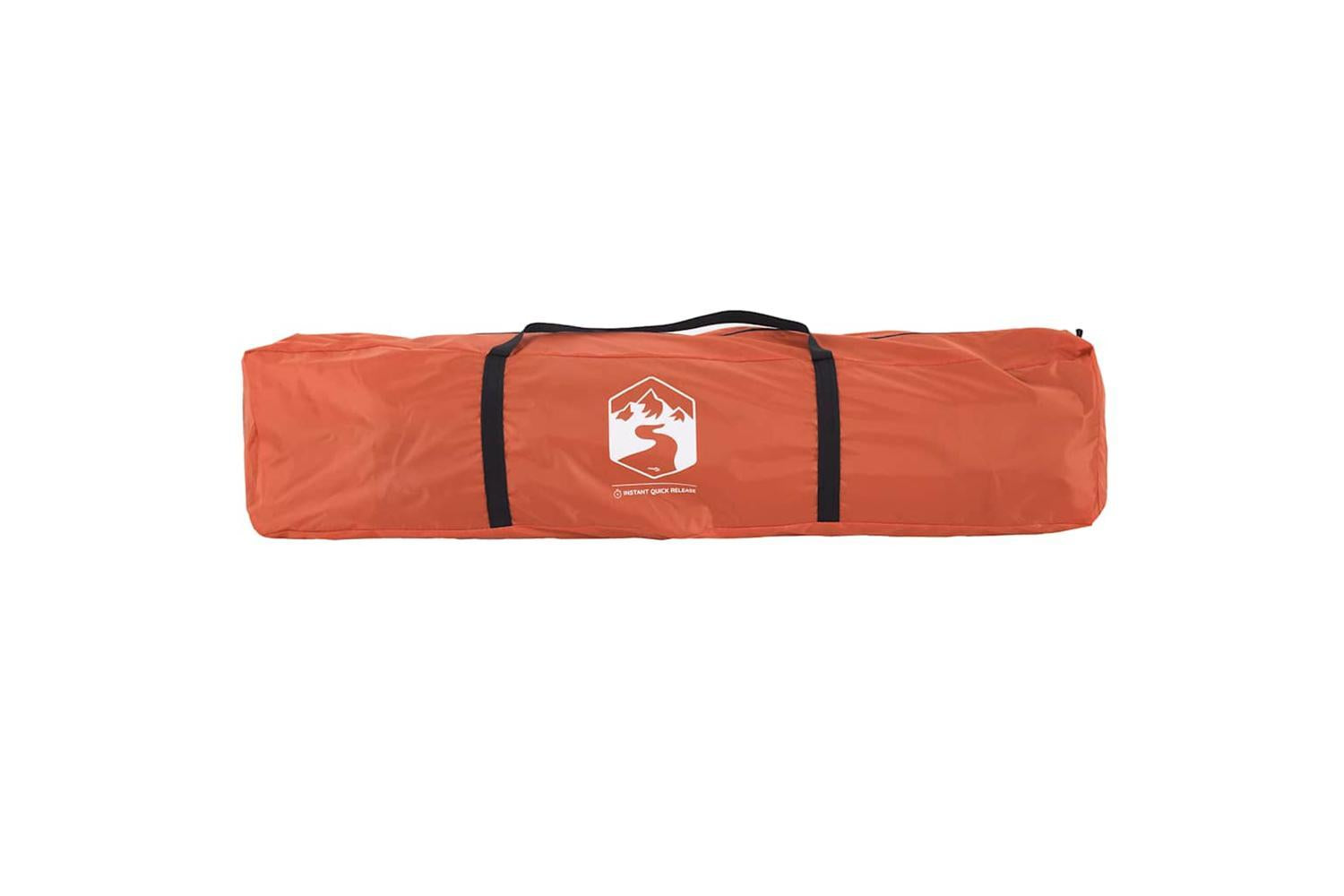 Vidaxl Camping Tent Cabin 4-person Grey And Orange Quick Release-9