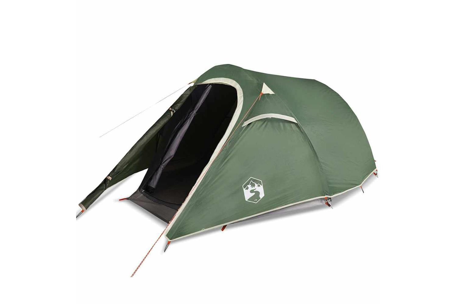 Vidaxl Camping Tent Tunnel 3-person Green Waterproof-4