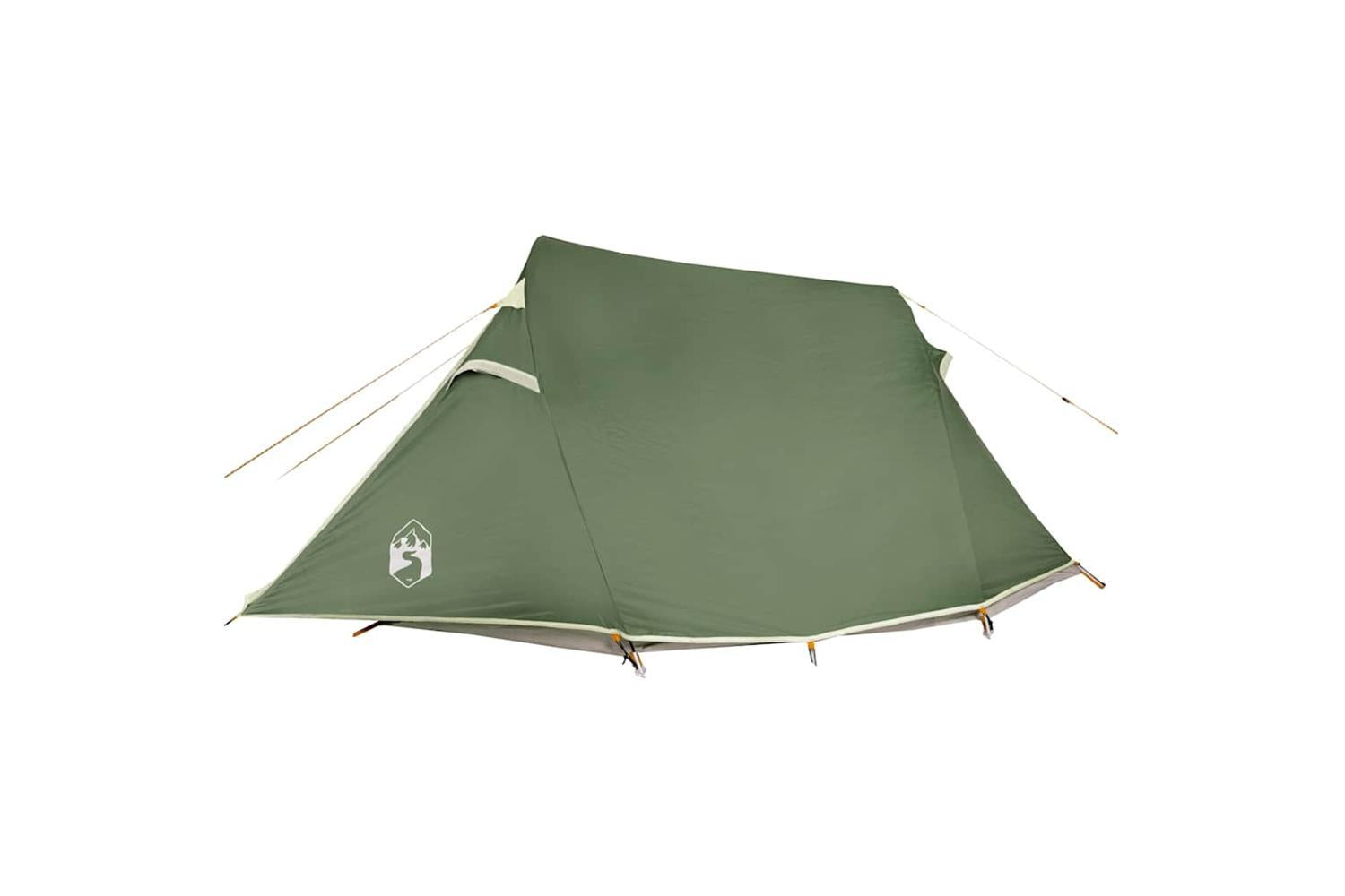 Vidaxl Camping Tent Tunnel 3-person Green Waterproof-9