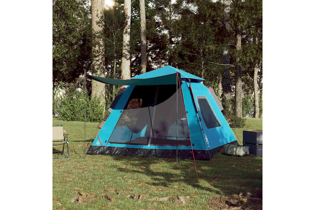 Vidaxl Camping Tent Dome 5-person Blue Quick Release-3